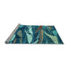 Sideview of Machine Washable Abstract Light Blue Modern Rug, wshabs3324lblu