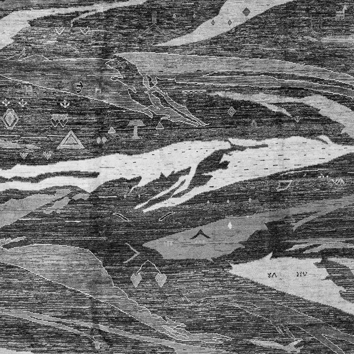 Machine Washable Abstract Gray Modern Rug, wshabs3324gry