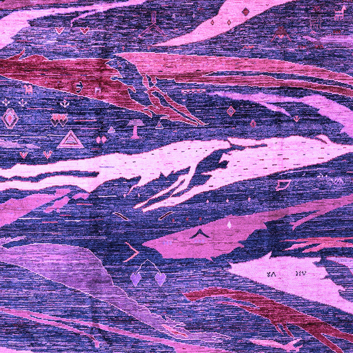 Abstract Purple Modern Rug, abs3324pur