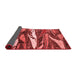 Abstract Red Modern Area Rugs