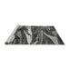 Sideview of Machine Washable Abstract Gray Modern Rug, wshabs3324gry