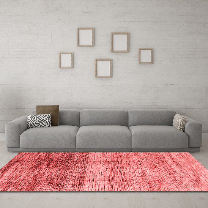 Modern Red Washable Rugs