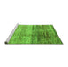 Sideview of Machine Washable Abstract Green Modern Area Rugs, wshabs3325grn