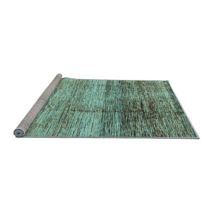 Sideview of Machine Washable Abstract Light Blue Modern Rug, wshabs3325lblu