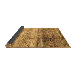 Sideview of Abstract Brown Modern Rug, abs3325brn