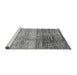 Sideview of Machine Washable Abstract Gray Modern Rug, wshabs3325gry