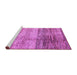 Sideview of Machine Washable Abstract Purple Modern Area Rugs, wshabs3325pur