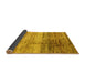 Sideview of Abstract Yellow Modern Rug, abs3325yw