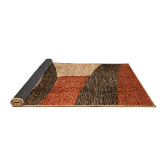 Sideview of Abstract Red Modern Rug, abs3326