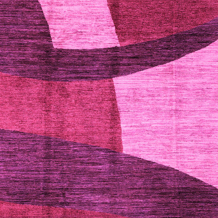 Machine Washable Abstract Pink Modern Rug, wshabs3326pnk