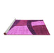 Sideview of Machine Washable Abstract Purple Modern Area Rugs, wshabs3326pur