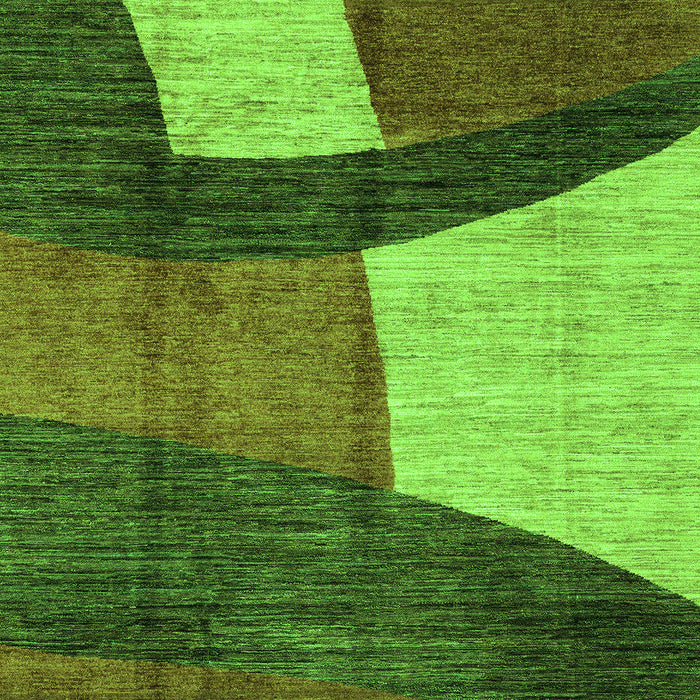 Abstract Green Modern Rug, abs3326grn
