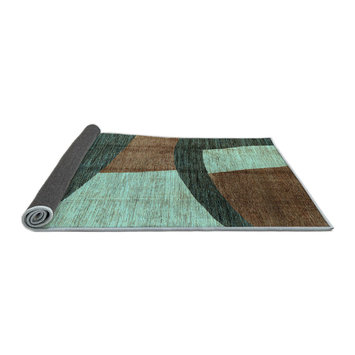 Sideview of Abstract Light Blue Modern Rug, abs3326lblu