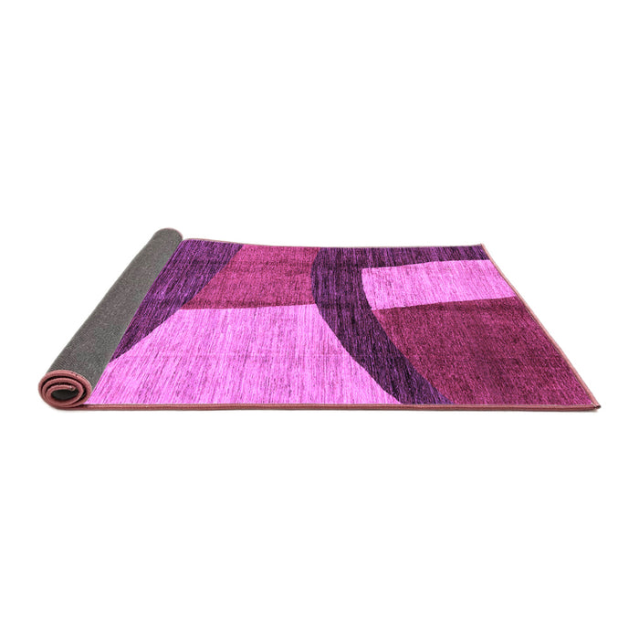 Sideview of Abstract Purple Modern Rug, abs3326pur