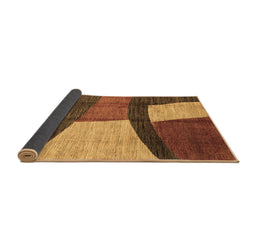 Sideview of Abstract Brown Modern Rug, abs3326brn