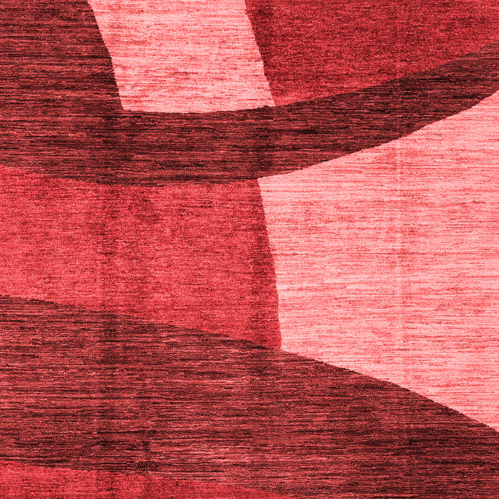 Abstract Red Modern Area Rugs