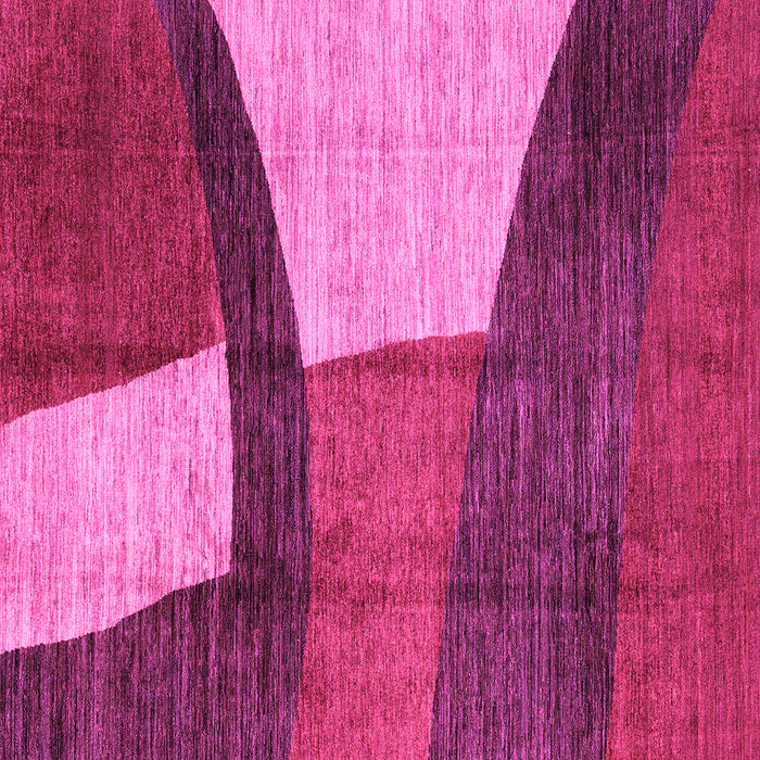 Square Machine Washable Abstract Pink Modern Rug, wshabs3326pnk