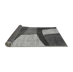 Sideview of Abstract Gray Modern Rug, abs3326gry