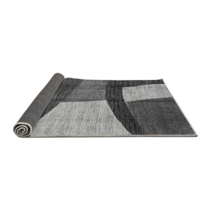 Sideview of Abstract Gray Modern Rug, abs3326gry