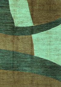 Abstract Turquoise Modern Rug, abs3326turq