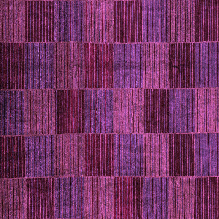 Square Checkered Purple Modern Rug, abs3327pur