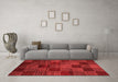 Modern Red Washable Rugs