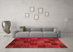 Modern Red Washable Rugs