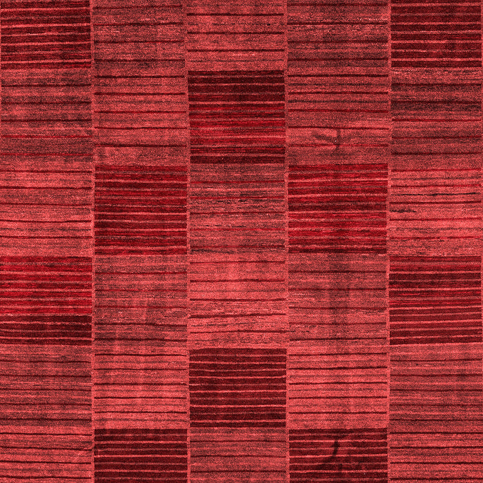 Machine Washable Checkered Red Modern Rug, wshabs3327red