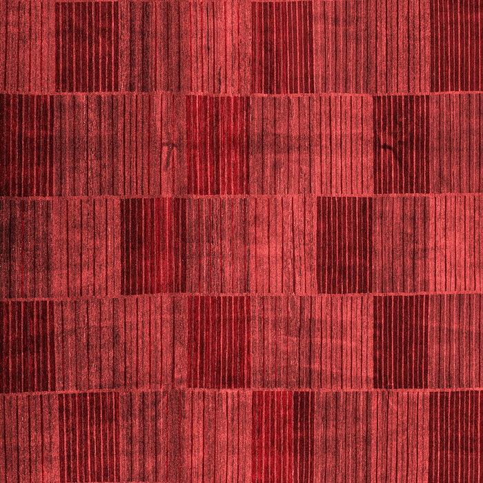 Machine Washable Checkered Red Modern Rug, wshabs3327red