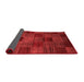 Checkered Red Modern Area Rugs