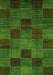 Checkered Green Modern Rug, abs3327grn