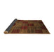 Sideview of Checkered Brown Modern Rug, abs3327brn