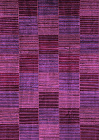 Checkered Purple Modern Rug, abs3327pur