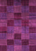 Checkered Purple Modern Rug, abs3327pur