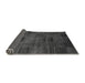 Sideview of Checkered Gray Modern Rug, abs3327gry