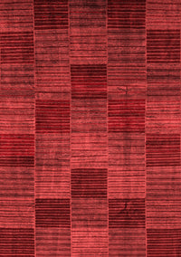 Checkered Red Modern Rug, abs3327red