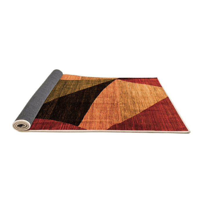 Sideview of Oriental Orange Modern Rug, abs3328org