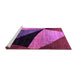 Sideview of Machine Washable Oriental Purple Modern Area Rugs, wshabs3328pur