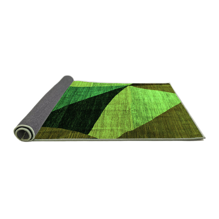 Sideview of Oriental Green Modern Rug, abs3328grn