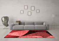 Machine Washable Oriental Red Modern Rug, wshabs3328red