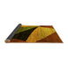 Sideview of Oriental Yellow Modern Rug, abs3328yw