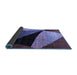 Sideview of Oriental Blue Modern Rug, abs3328blu