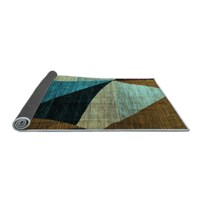 Sideview of Oriental Light Blue Modern Rug, abs3328lblu