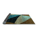 Sideview of Oriental Light Blue Modern Rug, abs3328lblu