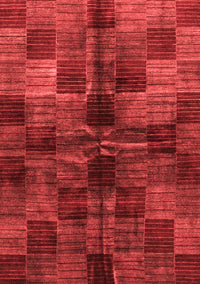 Checkered Red Modern Rug, abs3329red