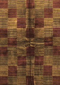 Checkered Brown Modern Rug, abs3329brn