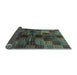 Sideview of Checkered Light Blue Modern Rug, abs3329lblu