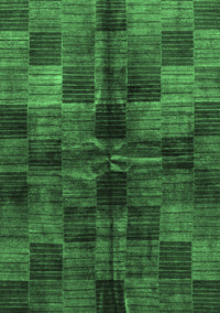 Checkered Emerald Green Modern Rug, abs3329emgrn