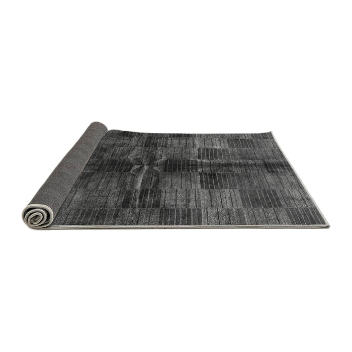 Sideview of Checkered Gray Modern Rug, abs3329gry
