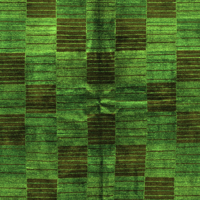 Checkered Green Modern Rug, abs3329grn